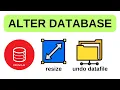 ALTER DATABASE DATAFILE RESIZE - Oracle Database DBA Tutorial
