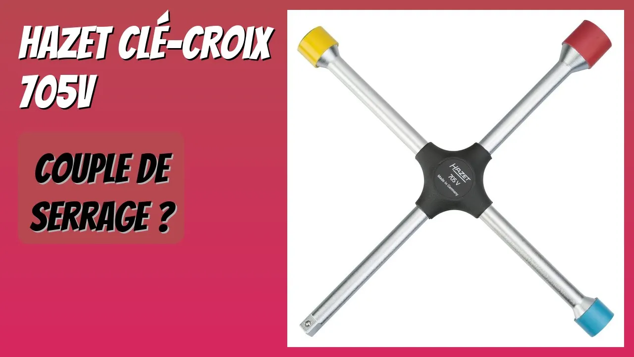 Hazet : clé-croix 705V, l’outillage allemand en détail