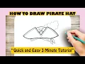 How to draw PIRATE HAT