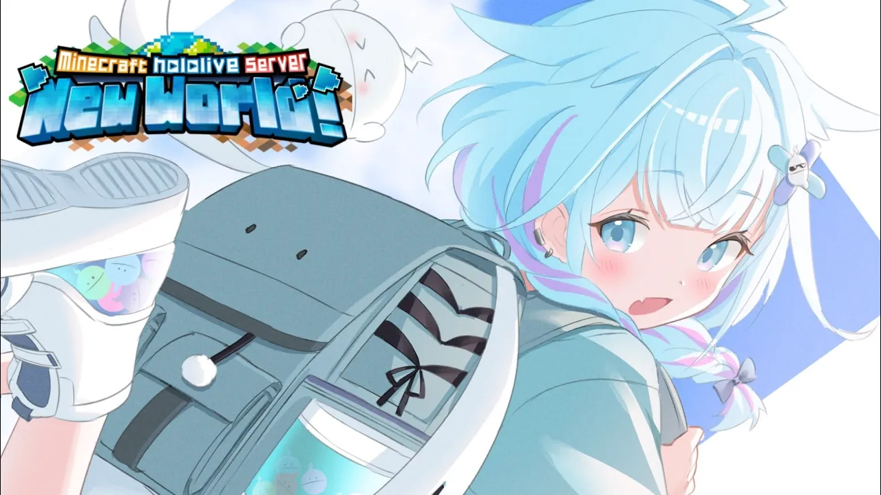 【Minecraft】深夜に雑談しながら温泉倉庫続き作る?！チルマイクラ【水宮枢／FLOW GLOW】#hololiveDEV_IS