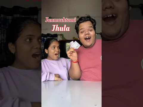 My Sister Vs Me : Who will make the best Jhula for Janmashtami under 100 Rupees #shorts