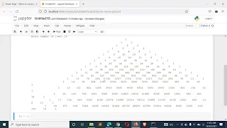 Python Program to Print the Pascals triangle for n number of rows given by the user