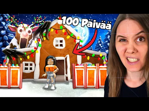 Video Thumbnail: 99 Yötä Metsässä, Mut SELVIYDYIN 100 YÖTÄ PIPARKAKKUTALOSSA! (paras AFK base) #22