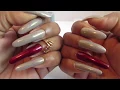 Manicure Sunday Nude and Burgundy Nails