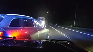 WATCH 125-mph pursuit begins after Bedford police wake sleeping driver
