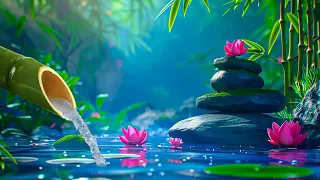 Relaxing Spa Music🌧️Relieves Stress, Anxiety and Depression🌧️Nature Sounds, Bamboo Water Sounds