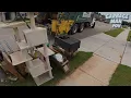 Trash Truck Bulky Garbage Collection Rearloader POV 4K