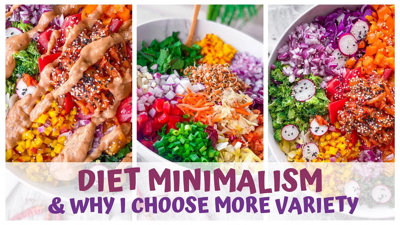 DIET MINIMALISM & COMPLEX SALADS  RAW FOOD VEGAN