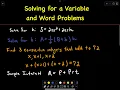 2 4 PreAlgebra Problem Solving and Word Problems