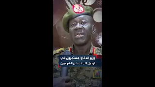 وزير الدفاع السوداني المضي في تنفيذ عملية ترحيل الأجانب غير النظاميين لدواع أمنية 