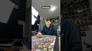 هنرمندان پس از اتمام یک اثر هنری 