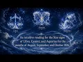 A reading for Aquarius Libra and Gemini for the months of August September and October 2026