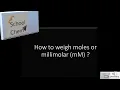 how to weigh to have mol and solution in millimolar
