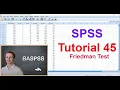 SPSS Friedman Test