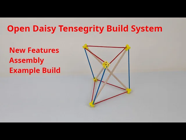 Open Daisy Tensegrity Build System for 1/4" dowels S4-5.3.22.stl video thumbnail