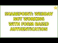 Sharepoint WebDAV not working with Form Based Authentication