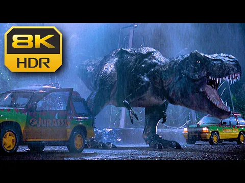 Download MP3 T-Rex Entry Scene (Jurassic Park) ● 8K HDR ● DTS X