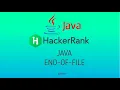 Java End-Of-File Hackerrank Java Solutions