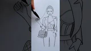 How to draw a ponytail