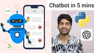 Build a Python GPT Chatbot in 5 mins Telugu Open AI Python Chat GPT 3 5 AI