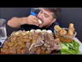Download Lagu ASMR; Eating Spicy Mutton Live Curry+Raosted Mutton Chops+Eggs+Masala Rice || Mukbang
