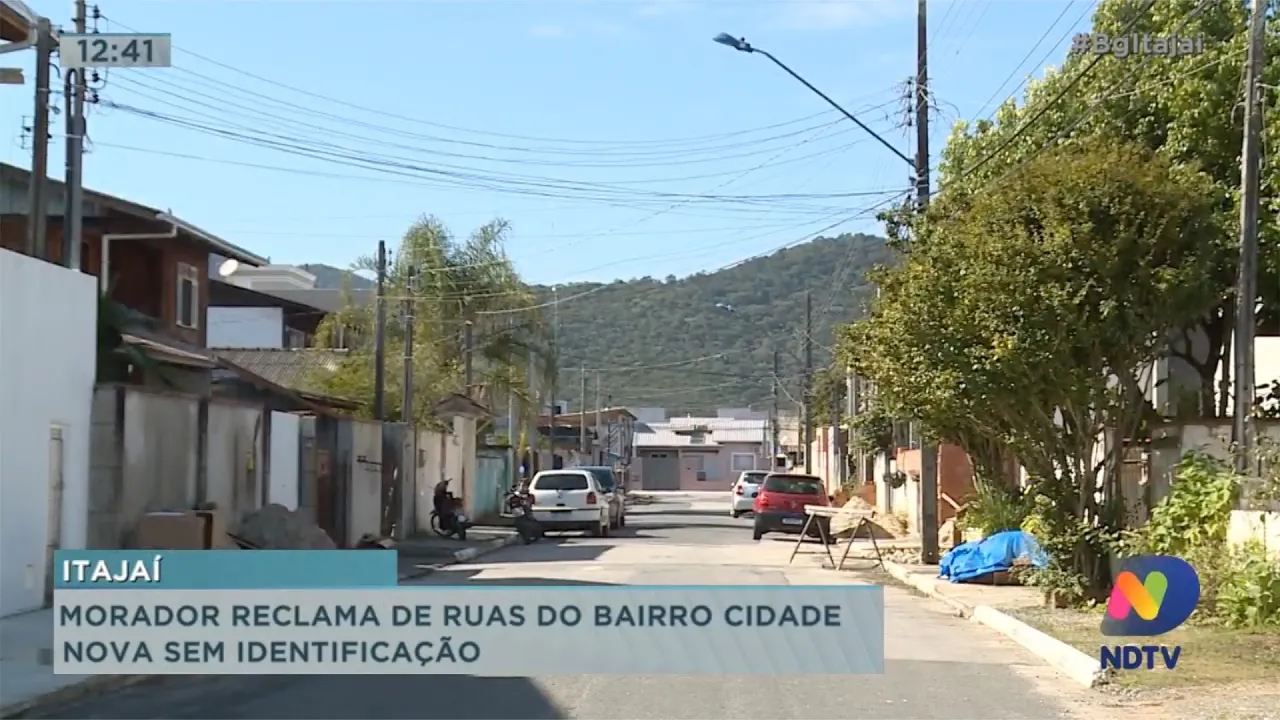 Morador reclama de ruas do bairro Cidade Nova sem identificação