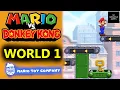 Lagu Mario vs Donkey Kong World 1 - Mario Toy Company - All Levels Solutions