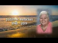 Judith Renicker Funeral Service Tribute New Philadelphia Ohio