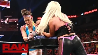 Bayley vs Dana Brooke - Arm Wrestling Match Raw Oct 24 2016