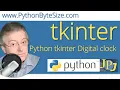A Digital clock built with Python tkinter