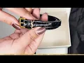 Unboxing the Luxurious Saint Laurent YSL Croco-Design Belt - A Must-Have Accessory
