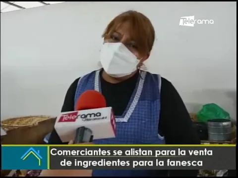 Comerciantes se alistan para la venta de ingredientes para la fanesca
