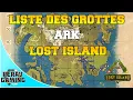 ark lost island cave locations