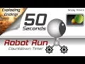 50 sec racing robot countdown timer with exploding ending