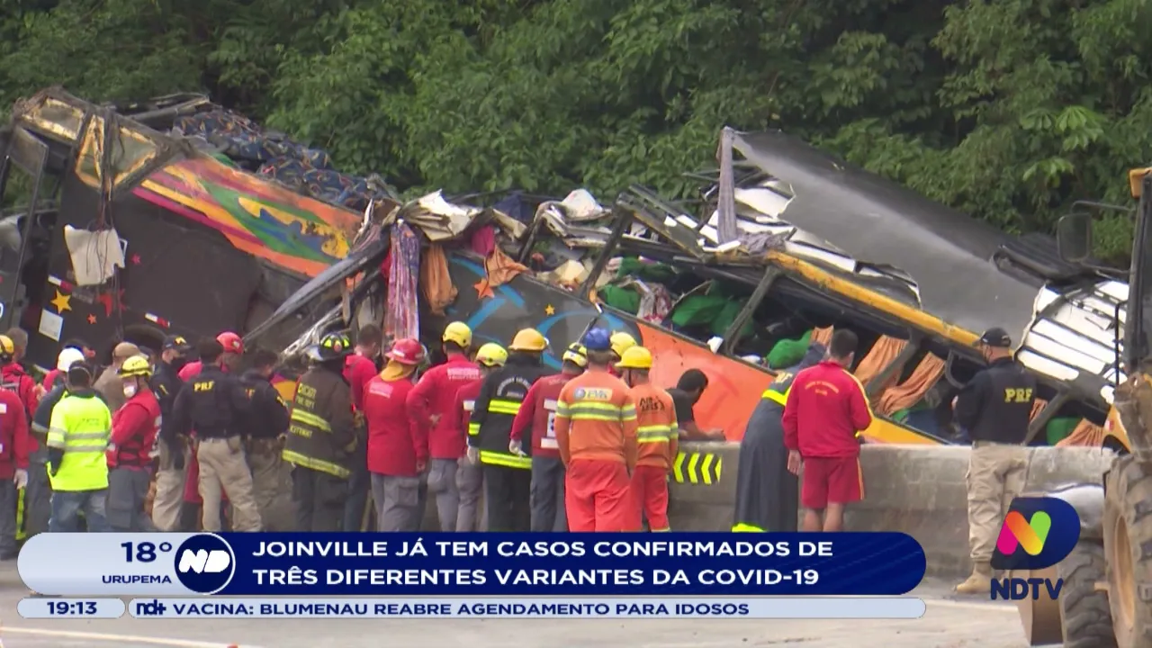 Joinville já tem casos confirmados de três diferentes variantes da Covid-19