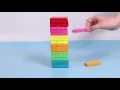 Ultimate Wooden Blocks Stacking Game Fun Colorful Tower Building Blocks Montessori Toys Puzzles