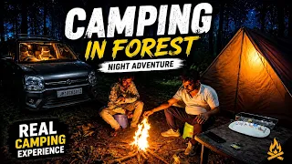 Full Night Camping In Jungle | Three Friends Cooking Paneer In Forest At Night 