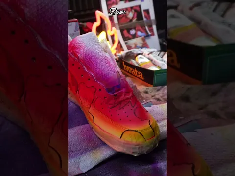 I really went ss4 painting these custom Dragon Ball Daima Nike Air Force 1! ๐ค๐ฅ#custom