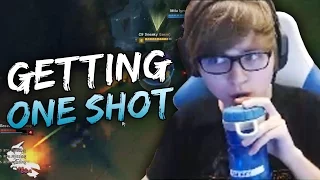 Sneaky - GETTING ONE SHOT | League of Legends Stream Highlights / Funny Moments