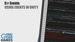 Unity - C Events