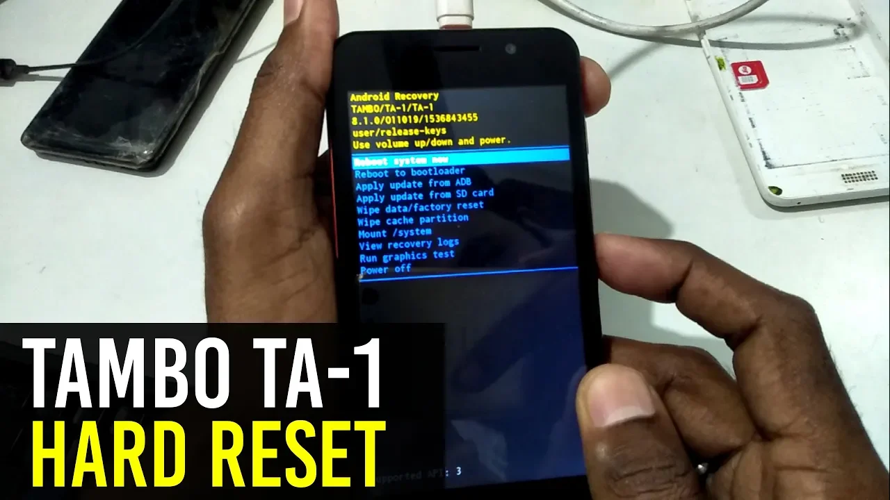 TAMBO TA-1 HARD RESET | REMOVE ONLY PATTERN LOCK