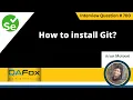 How to install Git Selenium Interview Question
