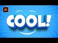 This is How to Create Clean Cool Modern Style 3D Text Effect in Illustrator