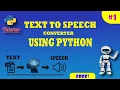 Text To Speech Convertor Using Python Python Programming Complete Tutorial