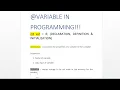 Scope Rules In C