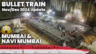 India's Rapidly progressing Bullet Train Project | November '24 works in Mumbai | Impressive Growth