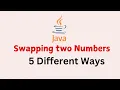 Java Interview Question How to swap two numbers 5 different ways to swap two numbers