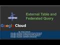 BigQuery - Federated Queries and External Tables