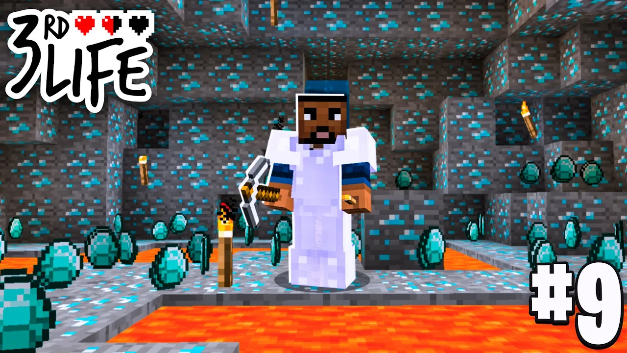 Watch "FINDING ALL THE DIAMONDS💎! l Minecraft 3rd Life SMP l EP.9" on YouTube