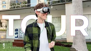 Tour da Link School of Business com Apple Vision Pro